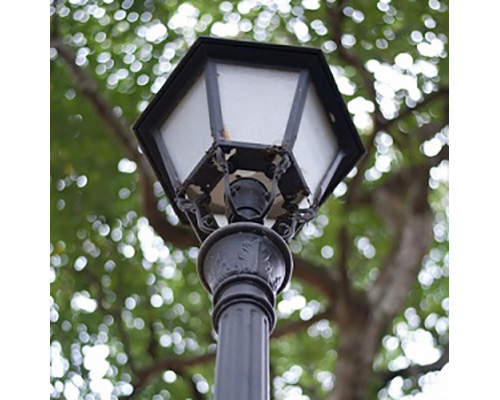 Postes de iluminación para parques y jardines